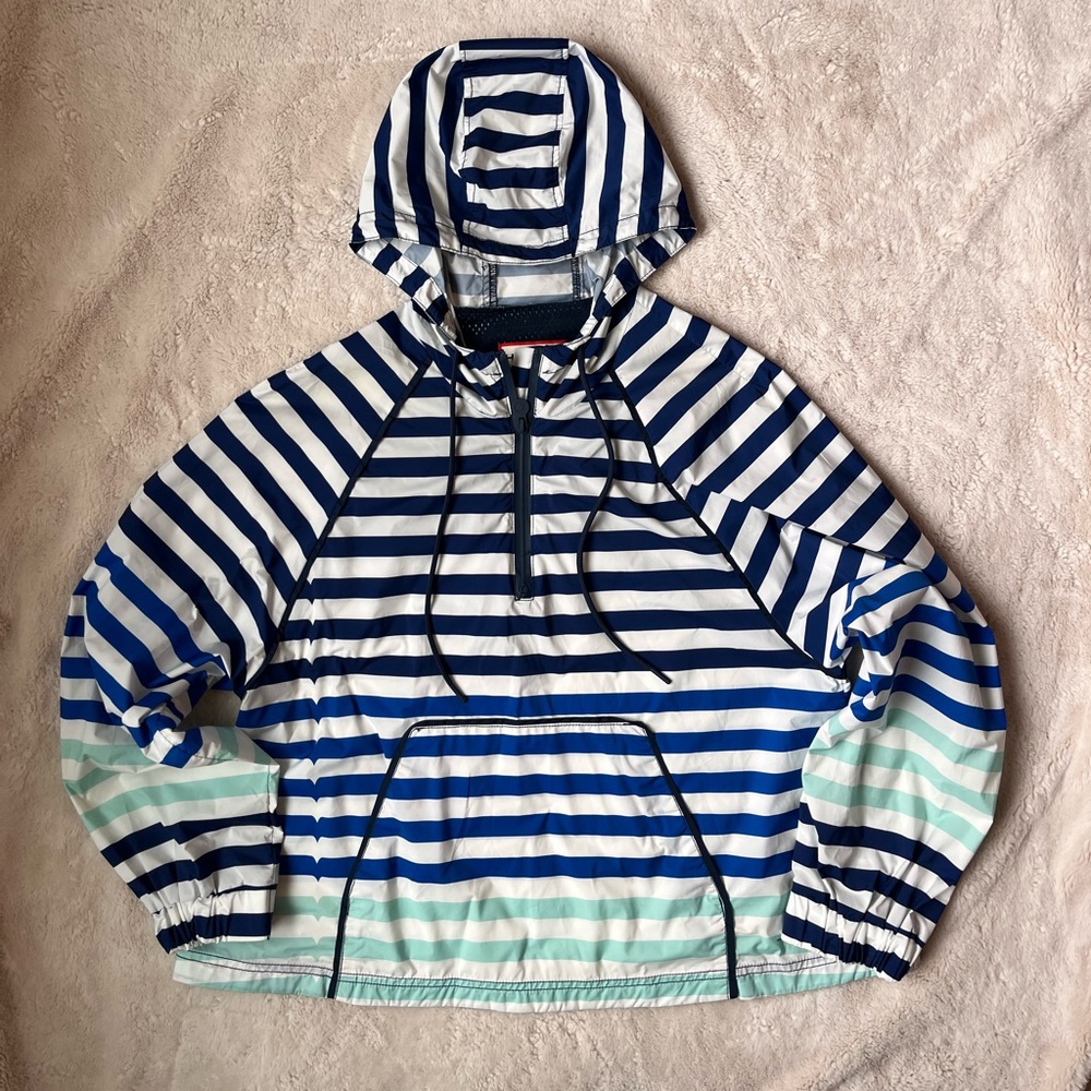 Hunter for Target Navy and White Striped Ski Jacket